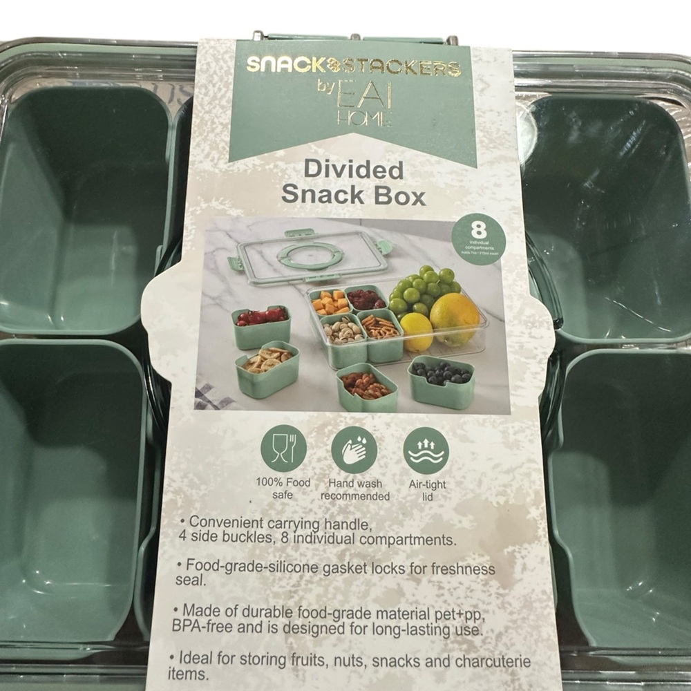 Divided Snack Box NWT - Picture 2 of 3